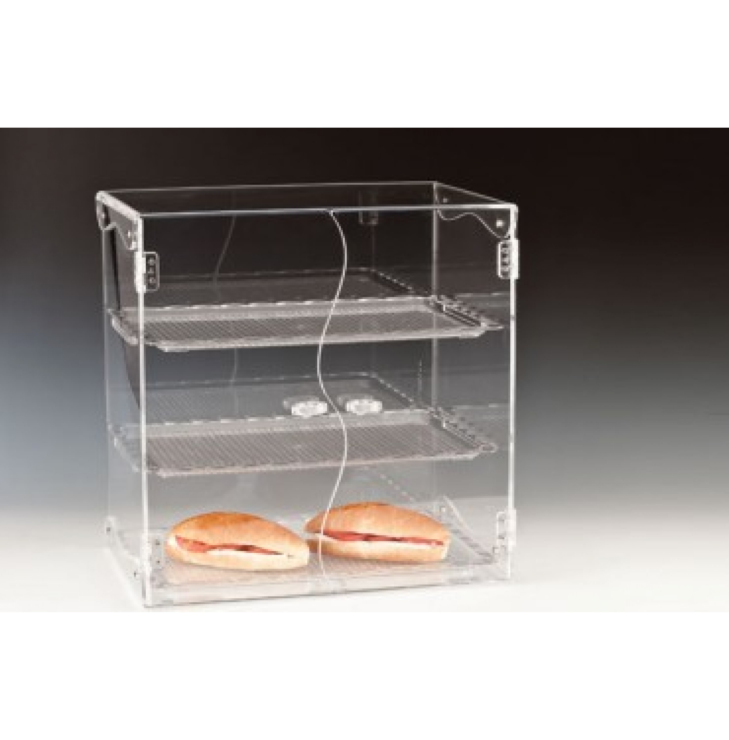 POLYCARBONAT TEPSİLİ TEŞHİR STANDI 45 X 31 X H: 46 Cm